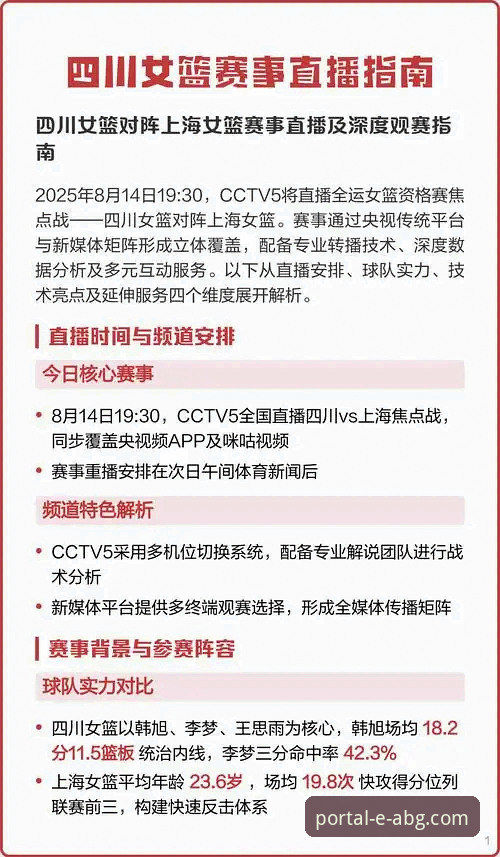 WCBA总决赛G1四川女篮大胜详解与平台观赛体验说明
